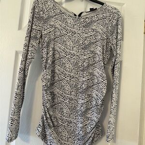 Black and White maternity Women's Top
